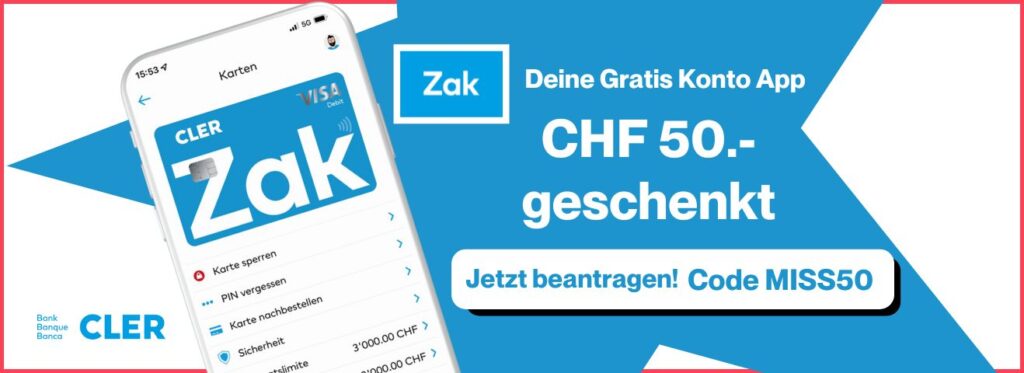 MIss Finance - Werbebanner - ZAK (CHF 50)