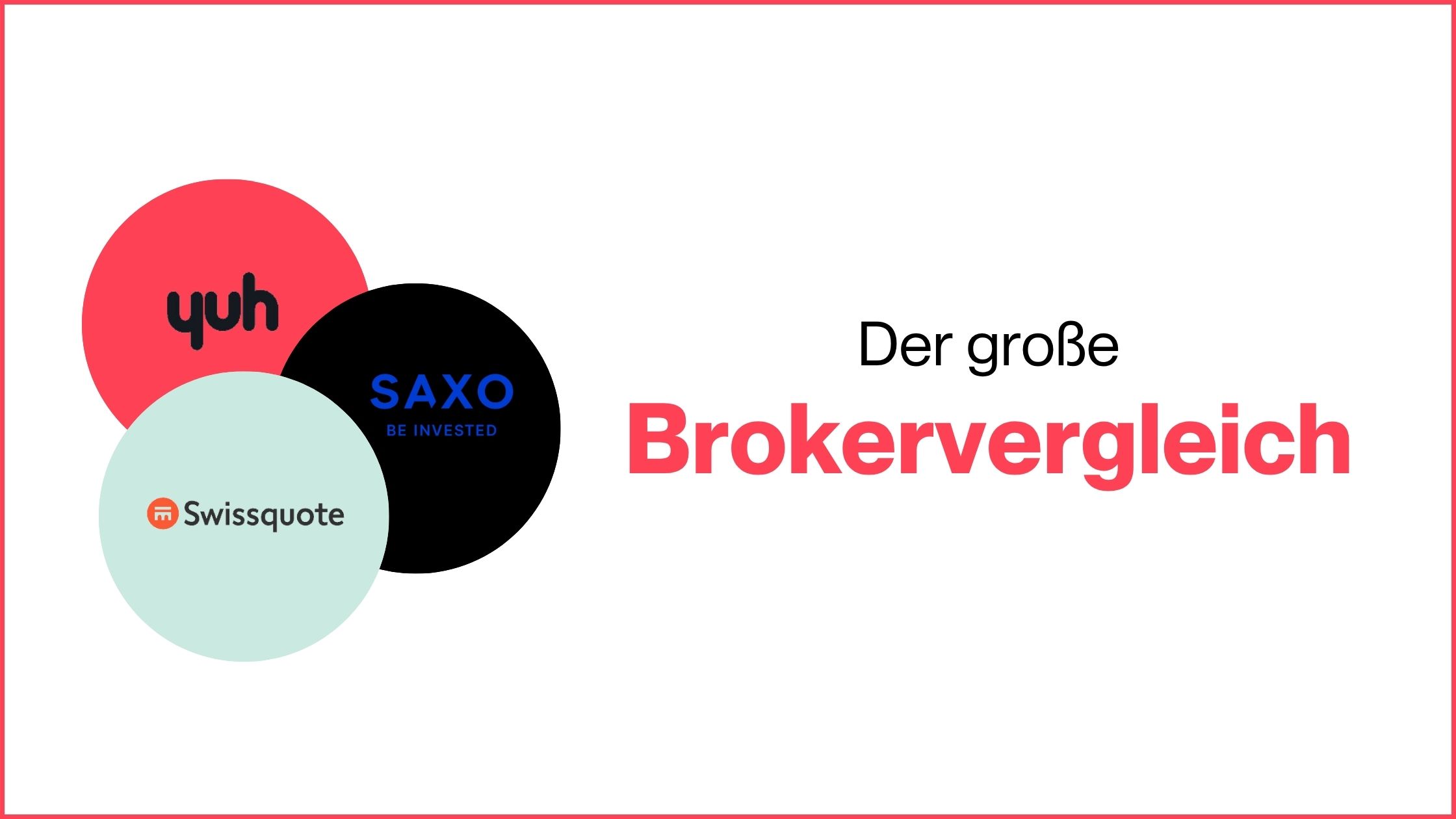 Mehr über den Artikel erfahren Swissquote vs. Saxo vs. YUH – Ein Brokervergleich