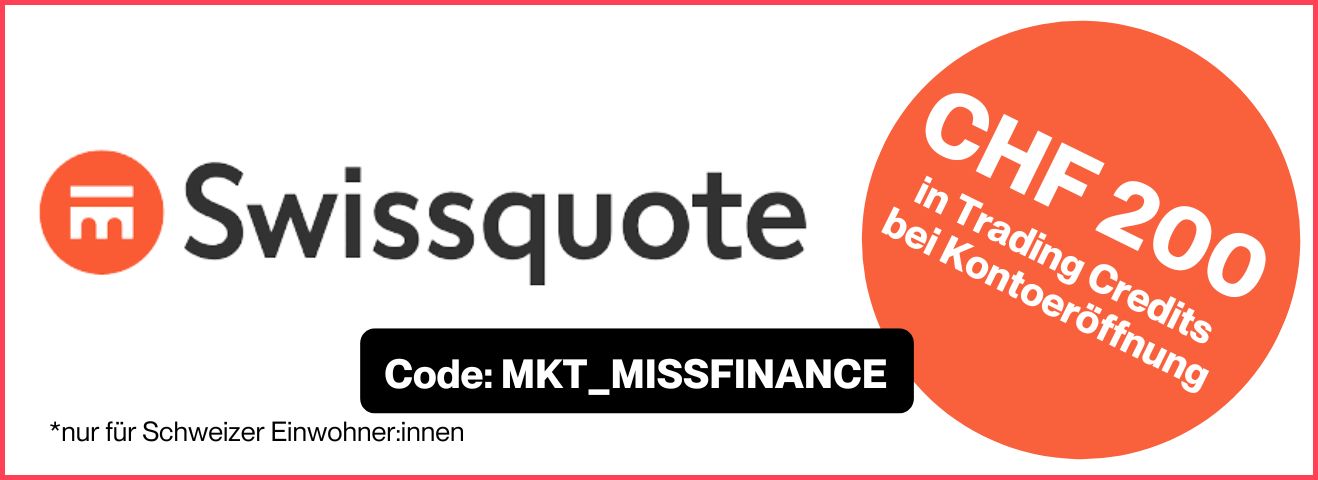 MissFinance - Swissquote - CHF 200 Trading Credits