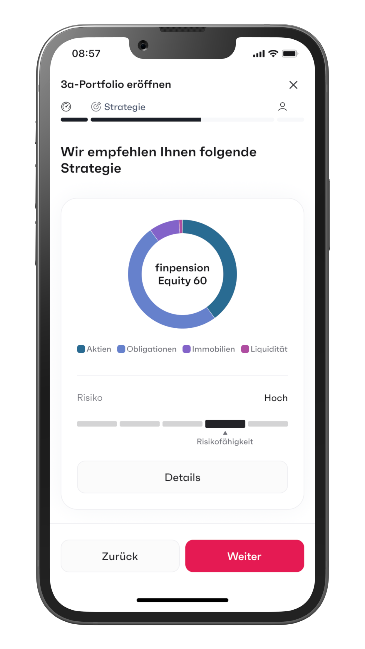 missfinance - finpension - Empfehlung Strategie